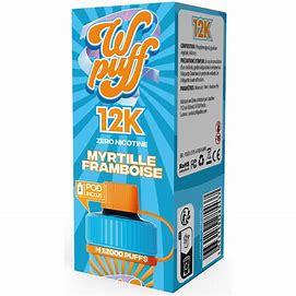 Starter Kit Myrtille framboise  - WPuff Pods 12K (Batterie + 1 Pod)