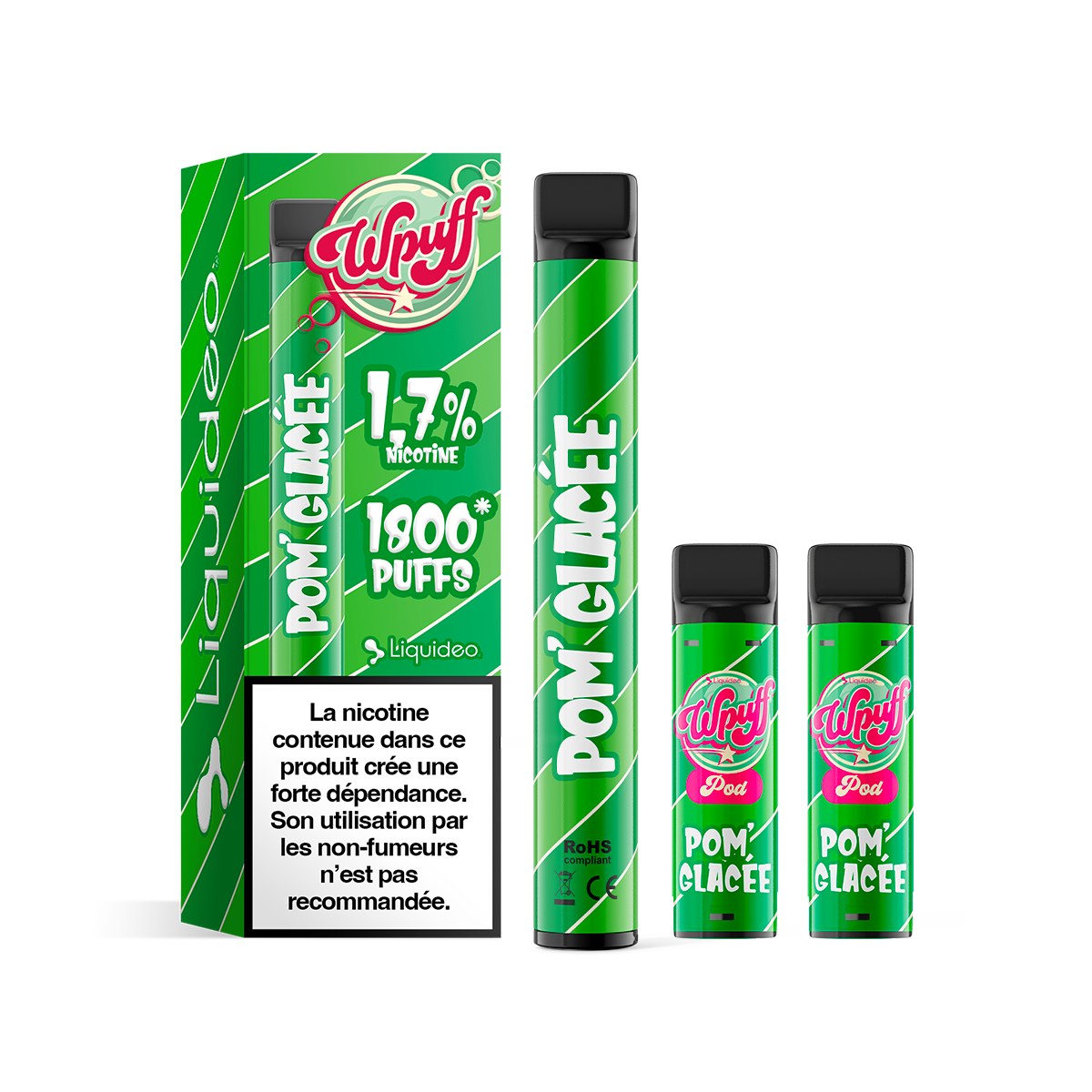 Pack Starter - Wpuff 1800 Liquideo POM' GLACEE