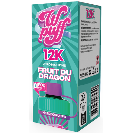 Starter Kit Fruit du dragon - WPuff Pods 12K (Batterie + 1 Pod)